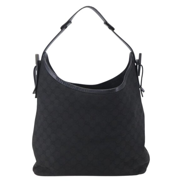 GUCCI GG Canvas Shoulder Bag Black 106242 Auth 149723 - Picture 3 of 16